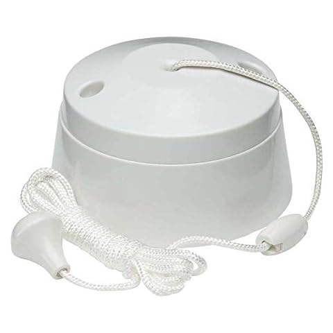Knightsbridge SN8290 1-Way Pull Cord Switch, 10A white 1W Cover