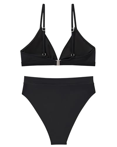 SUUKSESS Women High Waisted High Cut Bikini Set Sexy Triangle Two Piece Swimsuits4