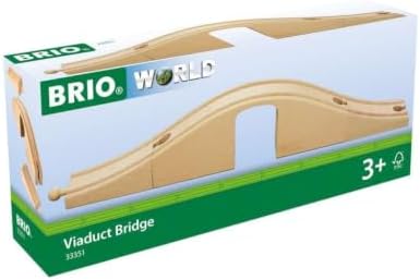 BRIO World 33351 - Viaduct Bridge | 3-Piece Wooden Toy Train Set Accessory | Ideal for Kids Ages 3 and Up | FSC-Certified Wood | Compatible with All Train Sets image 5