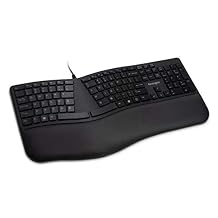 Kensington Pro Fit Ergonomic Wired Keyboard- Black K75400US