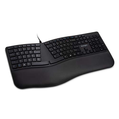 Kensington Pro Fit Ergonomic Wired Keyboard- Black (K75400US) by Kensington - Used condition - US$27.84
