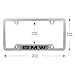 2Pack License Plate Frames For BMW ,Newest Matte Aluminum Alloy License Plate Frame with Screw Caps Cover Set Suit to US Standard Cars License Plate Fit BMW Accessory (For BMW Silver)