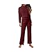 Chinc. Inverno Peluche Sleepwear Set da Donna Pantaloni a Maniche Lunghe for Donna Pantaloni a Maniche Lunghe Pigiama for Le Donne Abito Domestico Pijamas (Color : Red, Size : S)