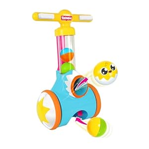 TOMY Toomies Pic and Pop Push Along Baby Toy | Toddler Ball Popper With Ball Launcher And Collector | Suitable For 18 Months, 2 and 3 Year Old Boys and Girls