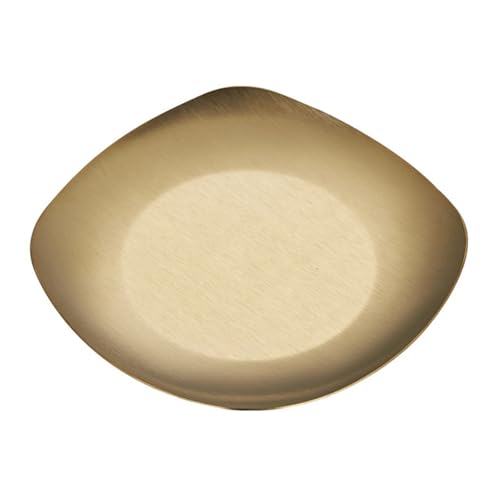 RETUOLWAG Moderno plato de acero inoxidable 304 para servir condimentos de metal para uso diario, fiestas, accesorios de cocina