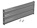 Vestil GR-F3R-BO-3-GYSG Bolt-ON Style Guard Rail 3 FT Gray SEMI Gloss
