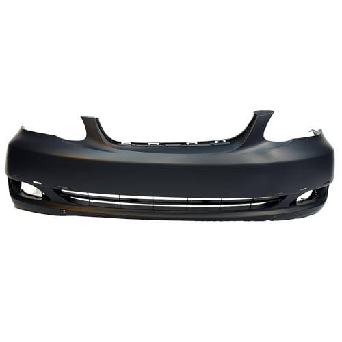 Image of FitParts Compatible with Toyota Corolla 2005-2008 Front Bumper Cover | Primed, With Fog Light Holes, Sedan, Ready to Paint, OEM 521190Z939, TO1000298