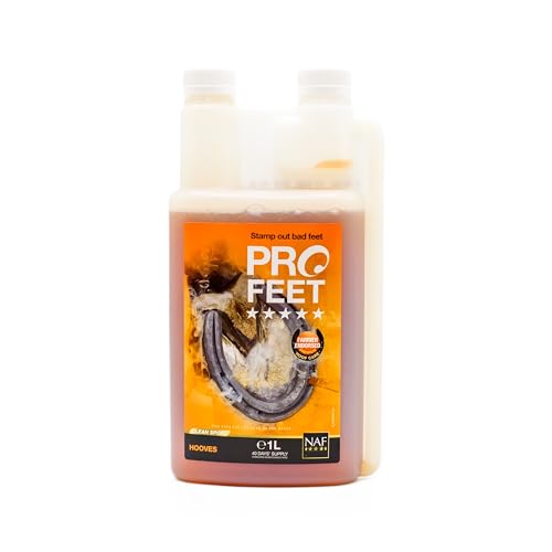 NAF Five Star PROFEET Liquid 1L – Advanced Hoof Support for Horses – Promotes Strong, Healthy Hooves – With Biotin, MSM & Key Nutrients – Ideal for Cracked, Weak or Problem Feet