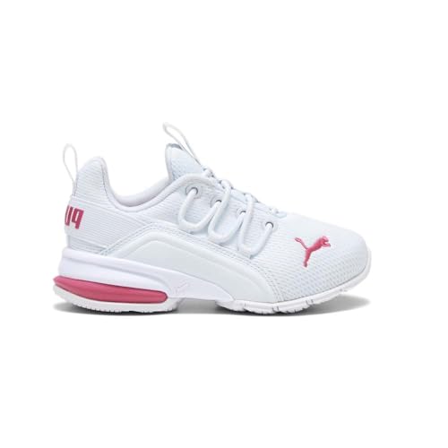 PUMA Kids Girls Axelion Mesh Lace Up Sneakers Shoes Casual - White