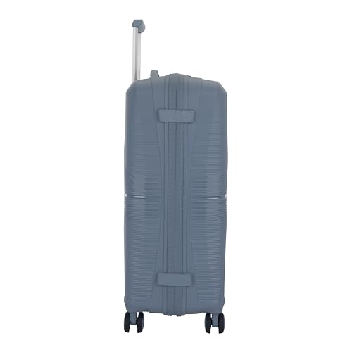 Image of American Tourister AIRCONIC2.0 SP 67 cm Meidum Check-in Polypropylene (PP) Hard 8 Wheels Spinner Luggage /Suitcase /Trolley Bag for Travel (Gray)