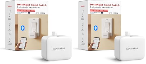 SwitchBot Smart Bluetooth Switch Toggle - Machen Sie Schalter intelligent, App- und Timer-Steuerung, fügen Sie SwitchBot Hub Mini hinzu, um es mit Alexa, Google Home und IFTTT Kompatibel zu Machen