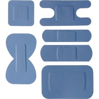 Assorted Blue Plasters - Aeroplast (Box Of 100 Sterile wrapped plasters) - be fully prepared for an incident at home or at work