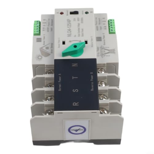 Conmutador automático doble potencia 400V 4P para evitar cortes en energía solar 7