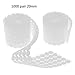 Produktbild Klettverschluss 500/1000 Paar Doppelseitig Klebendes Klebeband Haken Schleifen Scheiben Weiß For Handtaschen Schuhe Bekleidung Regenschirme 10mm / 15mm / 20mm draussen (Color : White C)
