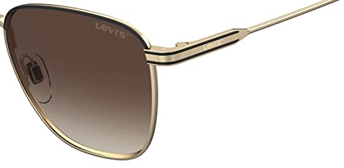 Levi's LV 1016/S Rectangular Sunglasses, Gold/Brown Gradient, 52mm, 19mm4