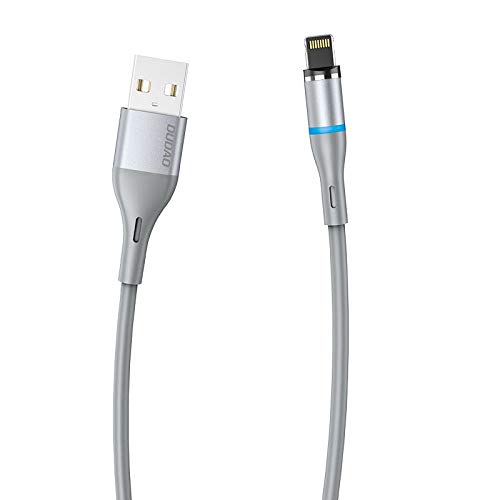 DUDAO 3A Fast Charging Magnetic Connector Head Cable with LED Light Indicator (1.23 Meter, Grey, Lightning Compatible) (L9-Lightning) (B08JGR46V8) Amazon Price History, Amazon Price Tracker