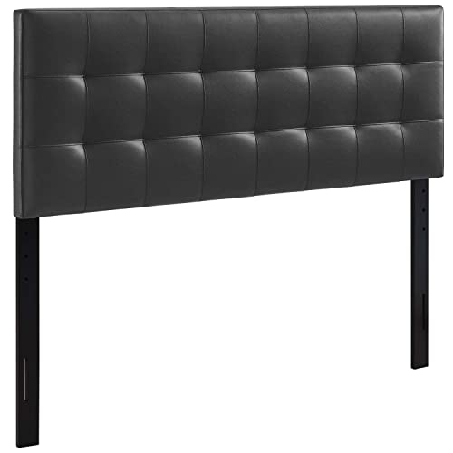 Modway Lily Tufted Faux Leather Upholstered King Headboard In Black #TOP29