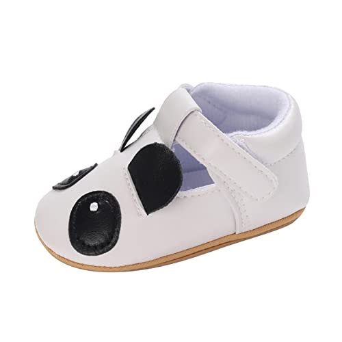 Summer Autumn Comfortable Baby Toddler Shoes Cute Animal Children Breathable Floor Little Girl Dress Shoes (White, 5 Infant)