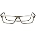 Clic Magnetic Reading Glasses for Men or Women, Computer Readers, Executive XL (XL-XXL, Grey, 1.75 Magnification)