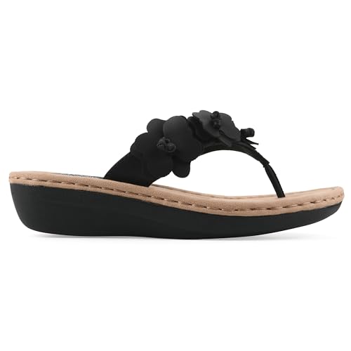 Image of Cliffs by White Mountain Women's Cushioned Cassilia Floral Sandal