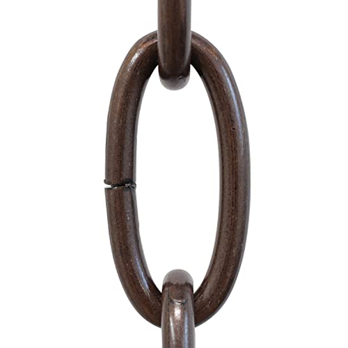 Image of RCH Hardware CH-ST63-U57-AC Steel Chandelier Chain 3 Gauge, Antique Copper (1 Foot)