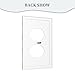 cute Turtle mother and baby green Duplex Outlet Electrical Wall Plate Light Switch Plate Cover Leather Texture 1 Gang Mid-size 5 X 3 in