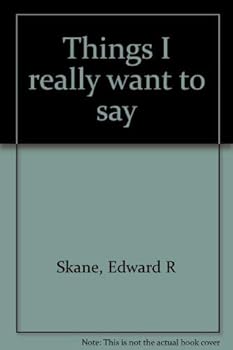 Hardcover Things I really want to say Book