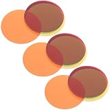 SILENRADAWN 15 Stück Selbstklebende Farbfilter Gelfolien 5cm aus PVC für Downlights Ambientebeleuchtung und Wohnräume