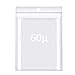 Packung mit 100 Pcs-60µ (Mikron) Transparente Beutel mit Reißverschluss - Kunststoff - Rundes Loch Ø 5 mm - 12 cm x 18 cm - 120 x 180 mm