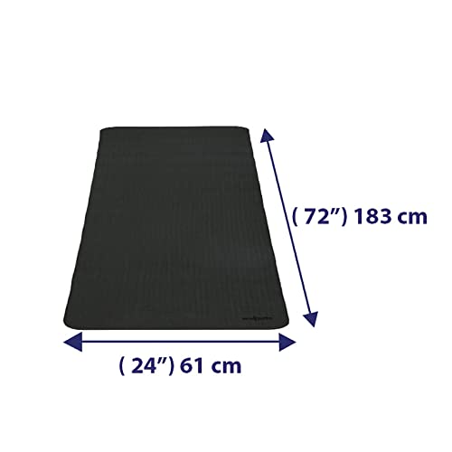 Image of Wakefit Yoga Mat - 6mm Thick Double Color Reversible Antislip for Women, Men, Kids - Home, Gym and Outdoor Workout (Green & Black)