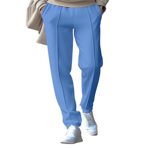 evzosrz Men's Casual Sweatpants Lightweight Open Bottom Pants Jogger Yoga Pant Regular Fit Track Trousers with Pockets