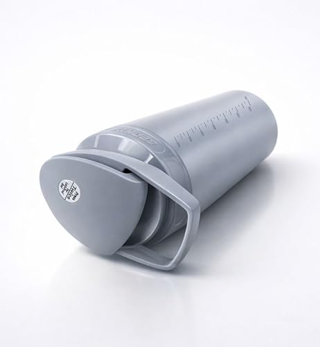 Image of Stainless Steel Protein Shaker Bottle, 100% Leakproof Metal Gym Shaker, Durable Steel Gym Sipper Bottle for Smooth Protein Mixing with Measurement 700 ml (Grey)
