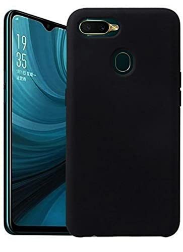 Image of Mobile Back Cover Case for Oppo F7 (Silicone Case|CameraProtection|Black SC1510)