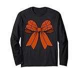 basketball coquette bow funny basketball mom game day maglia a manica