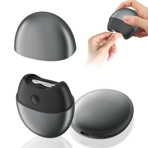 電動爪切り 電動爪やすり 自動爪切り 爪削り 爪やすり 爪ポリッシャー LEDライト Type-C充電式 2段階スピード 爪の傷を防止 安全 低騒音 電動爪やすり 爪の傷を防止 角質ケア 軽量 操作簡単 持ち運び簡単 子供/大人/高齢者に適用 安全スイッチ付き 日本語取扱説明書 (ブラック)