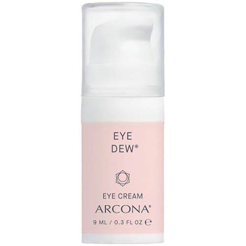 ARCONA Eye Dew - Shea Butter, Hyaluronic Acid + Liquid Crystals Fill In Lines + Wrinkles, Hydrates, Protects .3 oz. Made In The USA