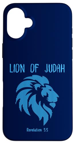 ユダの獅子 キリスト教の黙示録 5:5 信仰 メシアニック スマホケース iPhone 16 Plus 用