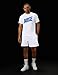Nike Men's Sportswear T-Shirt Swoosh Block, White, Medium