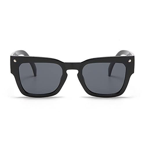 Generic Women Men Retro Fashion Street Shot Glasses Unisex PC Frame Sunglasses round Mens (Black, One Size), pDWOKy0R62