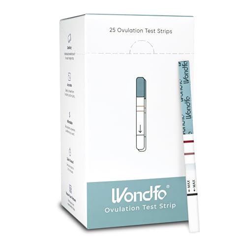 Wondfo Ovulation Test Strips-Women Fertility Tracking and Pregnancy Planning with Cycle-Detecting LH Surge - Highly Sensitive and Fast Result at Home Kit (25 Count)