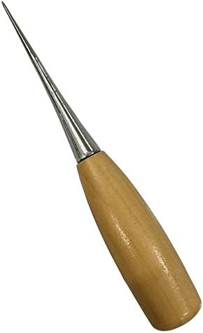 tao pipe 10 Pieces Curved Upholstery Hand Sewing Needles Sewing Needles with Leather Waxed Thread Cord Drilling Awl and Thimble for Leather Repair