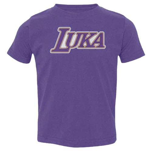 Luka LA Logo - Perfect for Basketball Fans Toddler T-Shirt (Purple, 4T)