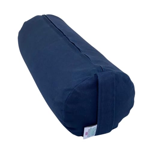 Yoga Bolster, Organic Buckwheat - Ocean Blue