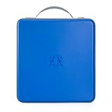 alavisxf xx 224 Kapazität CD DVD Tasche - Tragbarer Aufbewahrungs-Organizer aus Hartplastik - Großkapazität Aufbewahrungsbox Hülle für Auto, Reisen & Zuhause (Blau, 224 Kapazität)