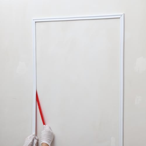 Wandleiste zum Abziehen und Aufkleben, flexible Leiste für Spiegelrahmen, Stuhlschiene, Wandschutz und Heimwerkerdekoration (3m x 23mm)