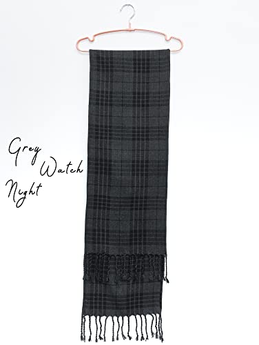 Plaid Scarf for Men and Women- 90inch, Handmade, Acrylic Wool Winter Scarf/Wedding Slash in Various Tartans2