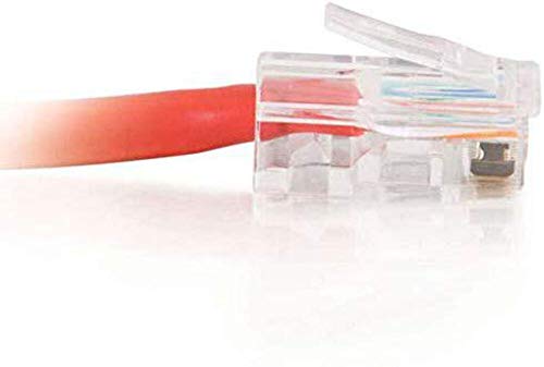 Image of C2G 24510 Cat5e Crossover Cable - Non-Booted Unshielded Network Patch Cable, Red (7 Feet, 2.13 Meters)