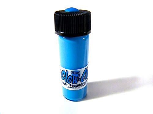 Glow-ON Blue, Super Phosphorescent Gun Night Sights Paint Medium 4.6 ml. Vial. Gold Standard of Glow Paints.Super Bright Long Lasting Glow.