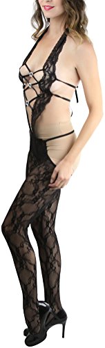 Image of ToBeInStyle Women's Bodystocking Bustier Garter Lingerie Suspender Thigh High Stockings
