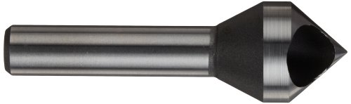 Keo 53514 Cobalt Steel Single-End Countersink, Uncoated (Bright) Finish, 82 Degree Point Angle, Round Shank, 3/8" Shank Diameter, 3/4" Body Diameter #TOP1